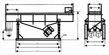 直线筛|直线振动筛安装示意图